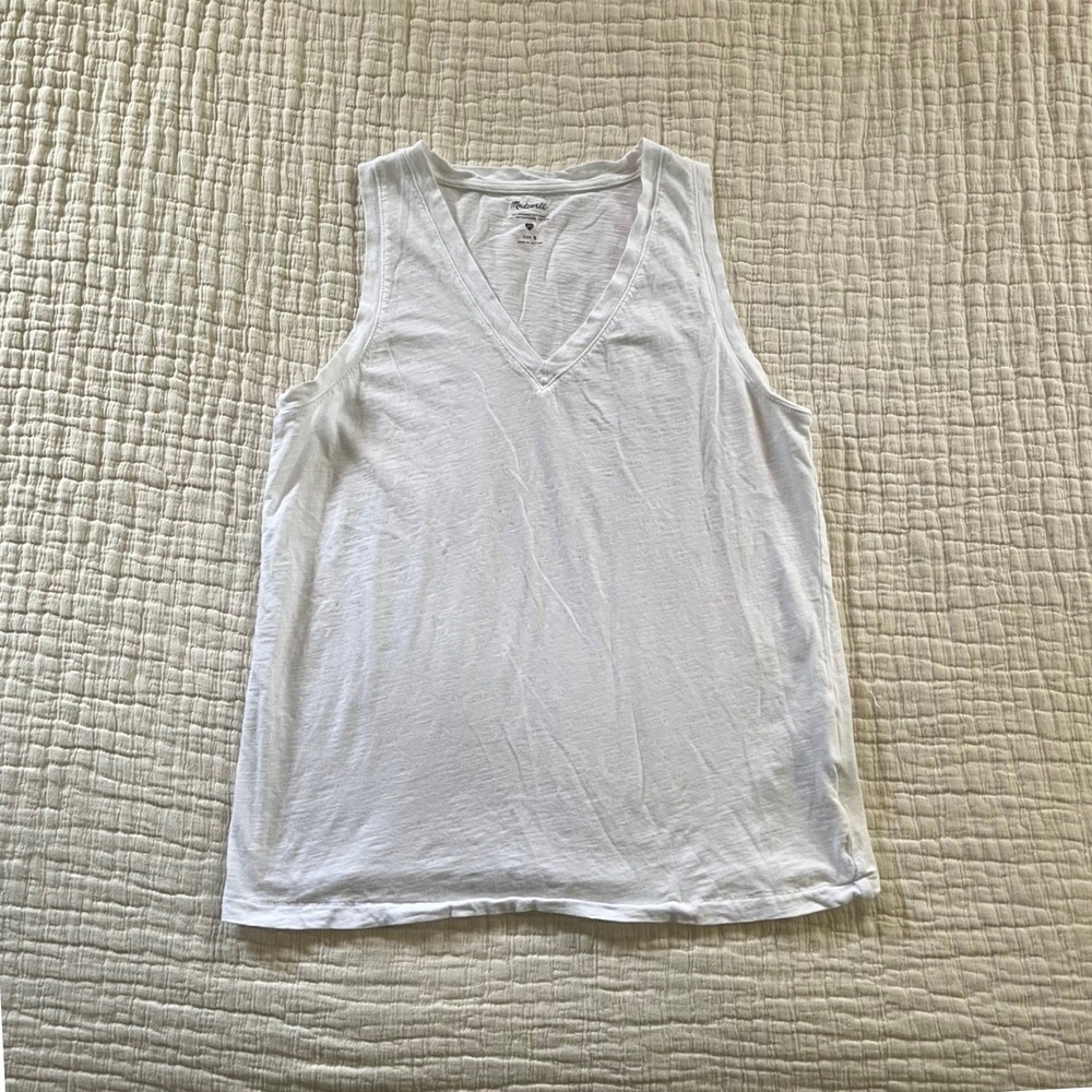 Madewell Cotton V-Neck Tank Small